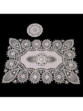 Vintage Vinyl Lace 4 Placemats And 4 Coasters French Farmhouse Aesthetic